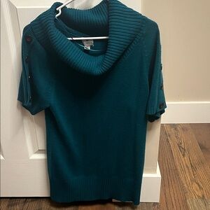 Worthington Deep Teal Cowl Neck Sweater